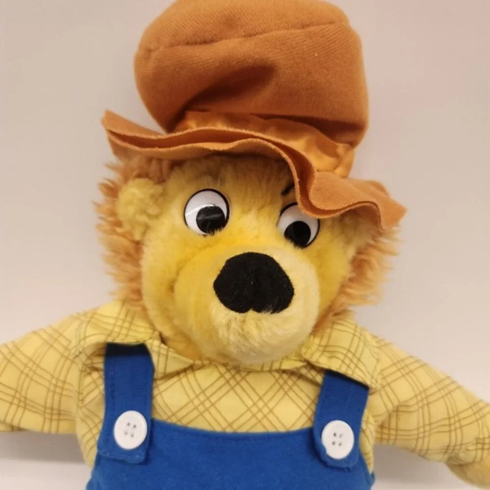 Vintage Berenstain‎ Bears Farmer Brother Plush Toy in Overalls and Hat